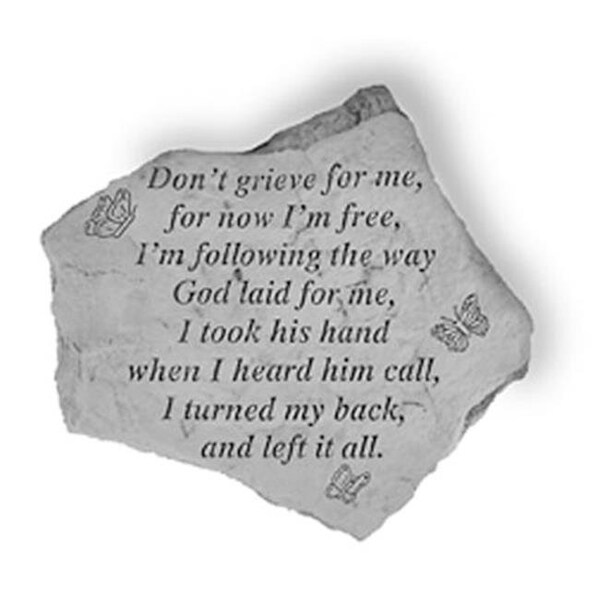 Kay Berry Inc Kay Berry- Inc. 65220 Don-t Grieve For Me - Memorial - 12.5 Inches x 10.5 Inches 65220 - main